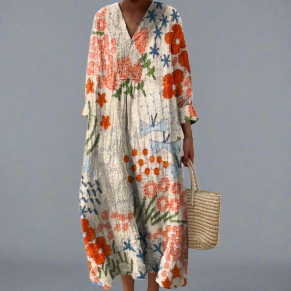 Eliza™ – Midaxi-jurk met bohemian patchwork