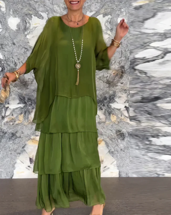 Shina™ – Elegante vloeiende maxi-jurk
