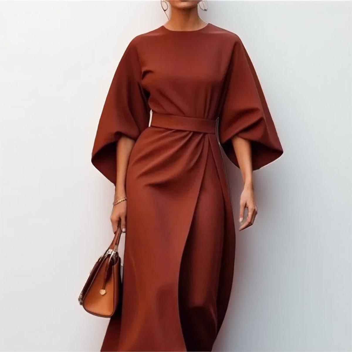 Cally™ – Lange jurk met kimonomouwen