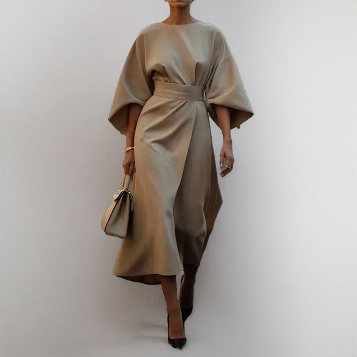 Cally™ – Lange jurk met kimonomouwen
