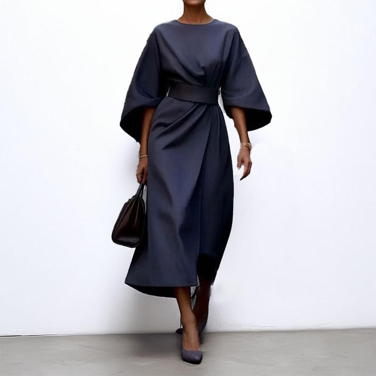 Cally™ – Lange jurk met kimonomouwen