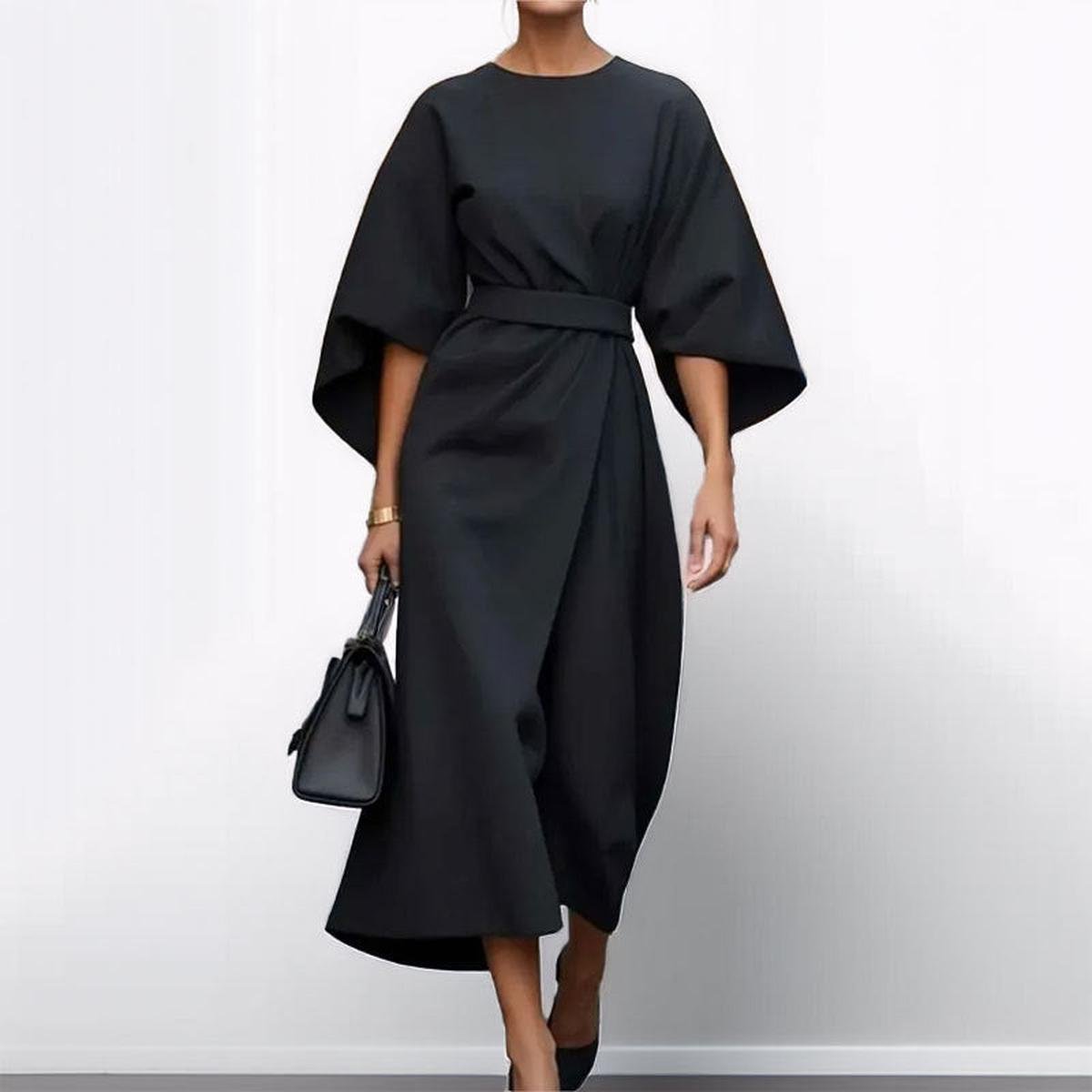 Cally™ – Lange jurk met kimonomouwen