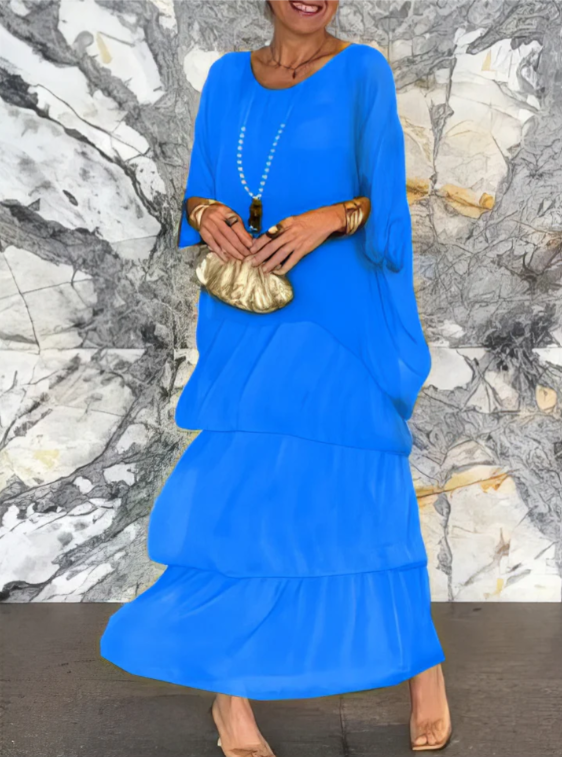 Shina™ – Elegante vloeiende maxi-jurk