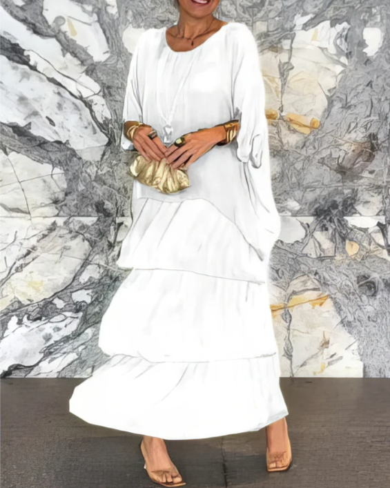 Shina™ – Elegante vloeiende maxi-jurk