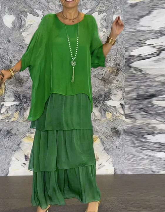 Shina™ – Elegante vloeiende maxi-jurk