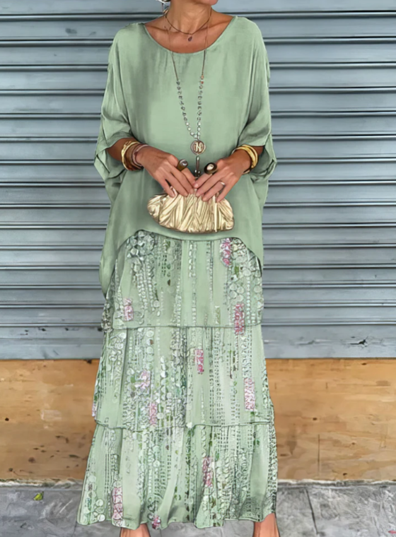 Shina™ – Elegante vloeiende maxi-jurk