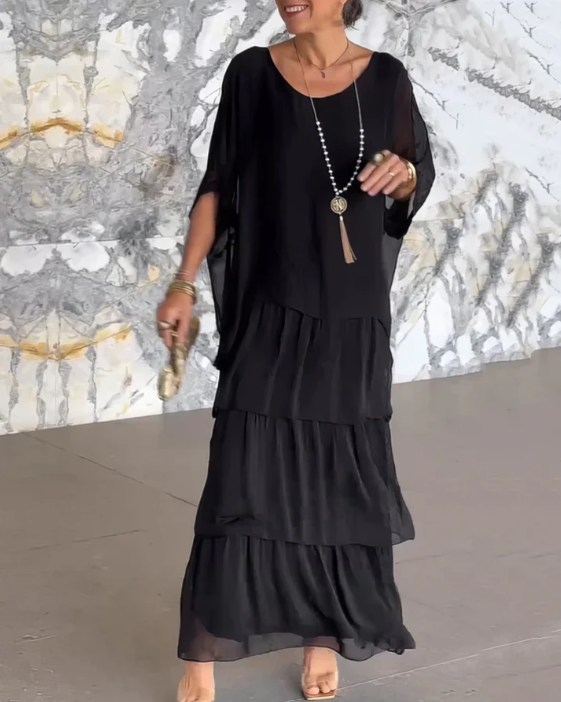 Shina™ – Elegante vloeiende maxi-jurk