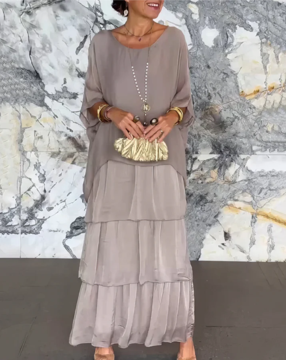 Shina™ – Elegante vloeiende maxi-jurk