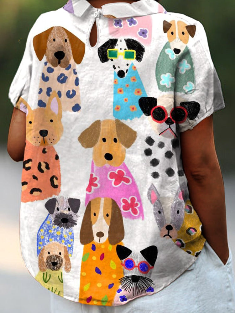 Tilly | Hondenprint Shirt