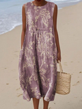 Celine™ – Alledaagse zomerse midi-jurk met strikdetail