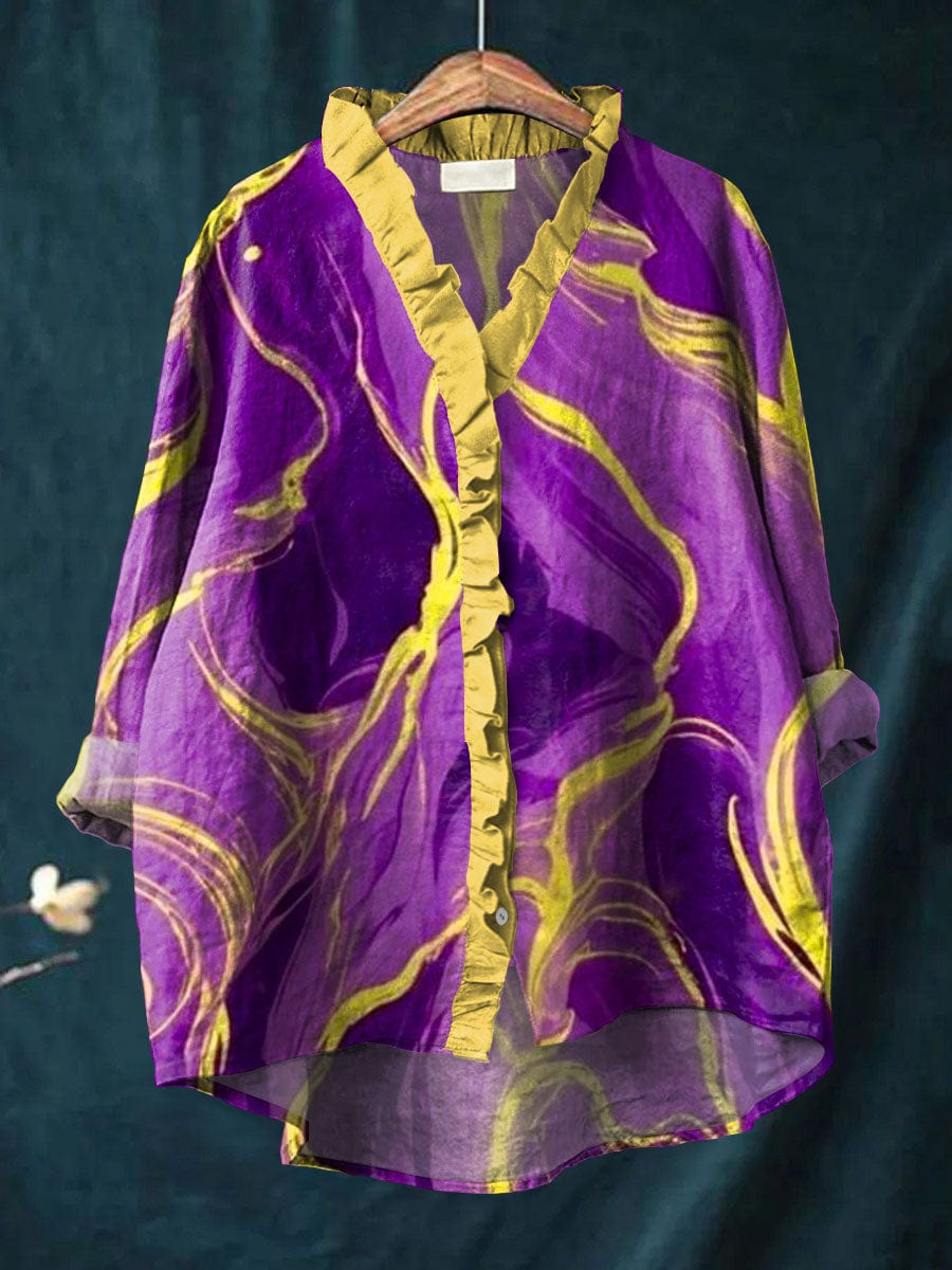 Bonnie | Spiraalprint Blouse