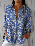 Frederikke | Blauwe Tuin Blouse