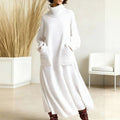 Glenda™ – Oversized gebreide jurk met col voor dames
