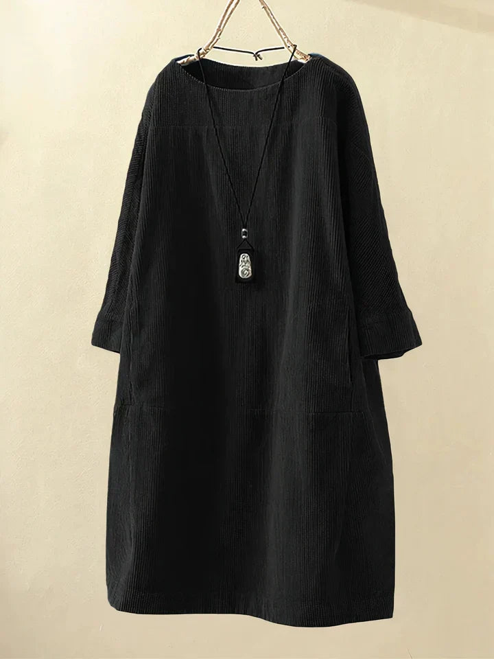 Velvra™ – Comfortabele vintage corduroy tuniek