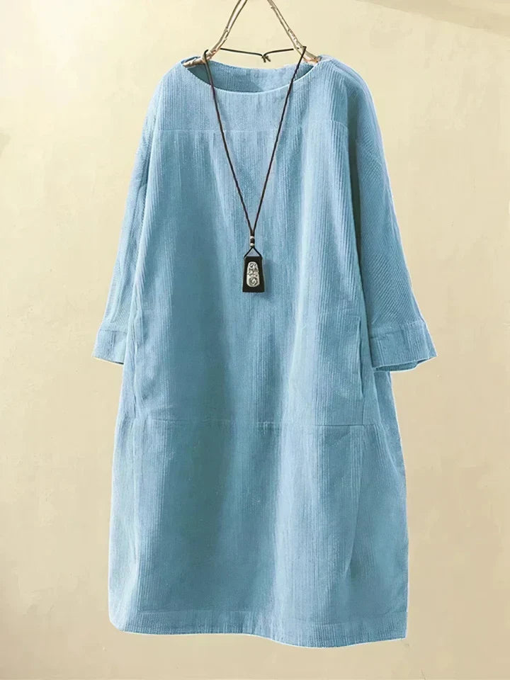 Velvra™ – Comfortabele vintage corduroy tuniek