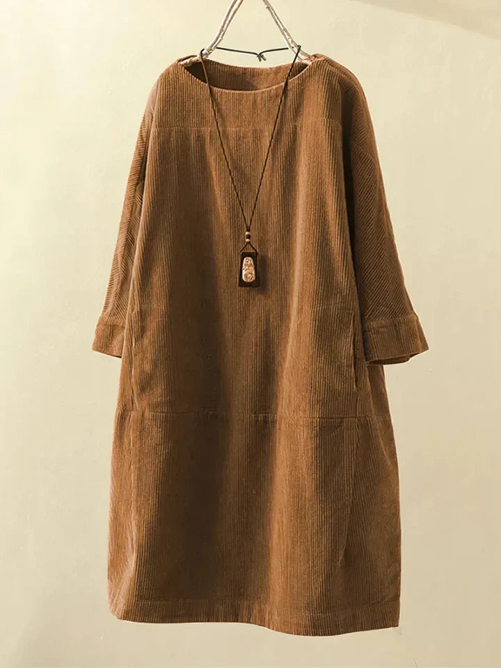 Velvra™ – Comfortabele vintage corduroy tuniek
