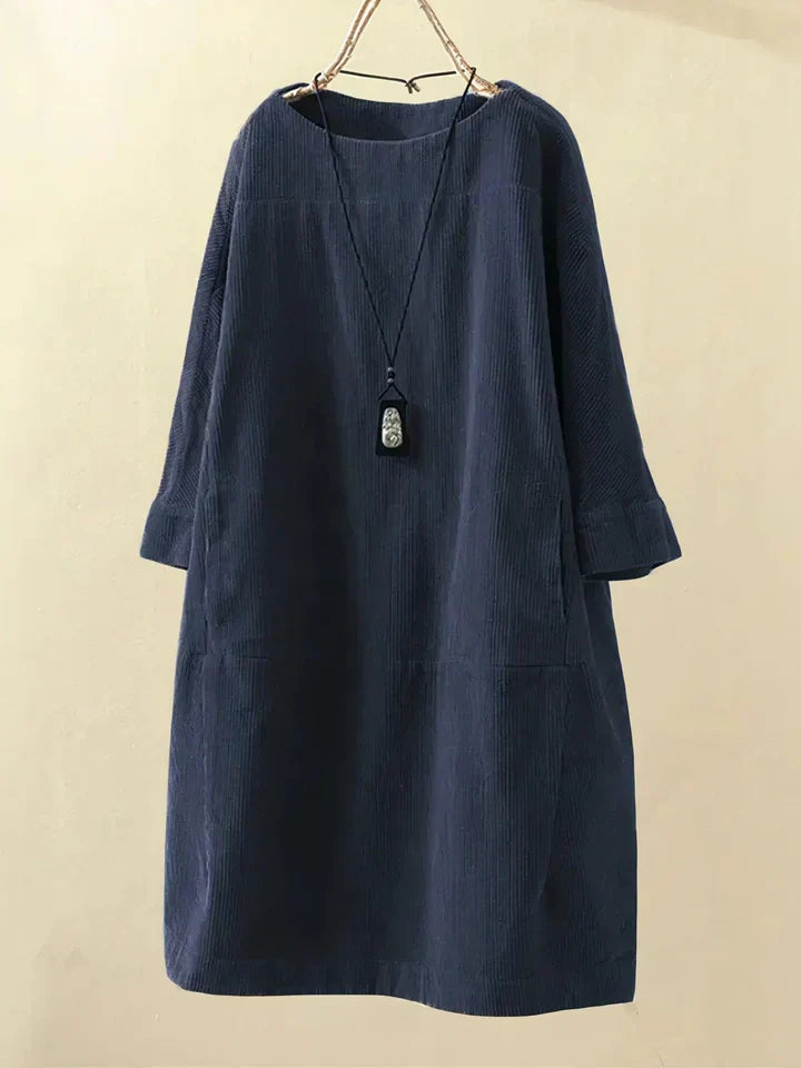 Velvra™ – Comfortabele vintage corduroy tuniek