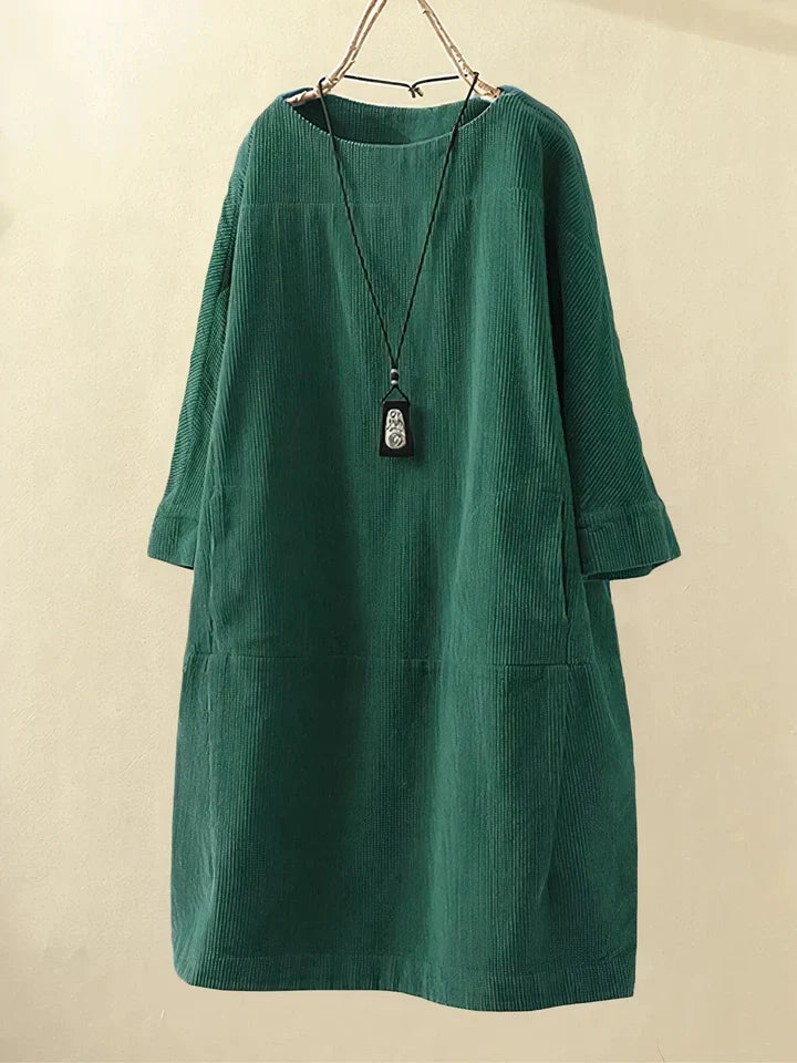 Velvra™ – Comfortabele vintage corduroy tuniek