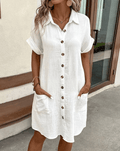 Luz™ – Comfortabele blousejurk met knopen