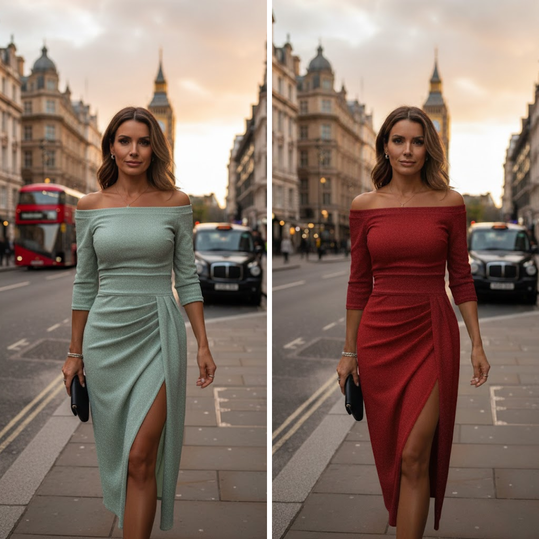Ely™ – Chique maxi-jurk met halterhals en vloeiende pasvorm