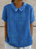 Ana | Gestreept Geometrisch Shirt