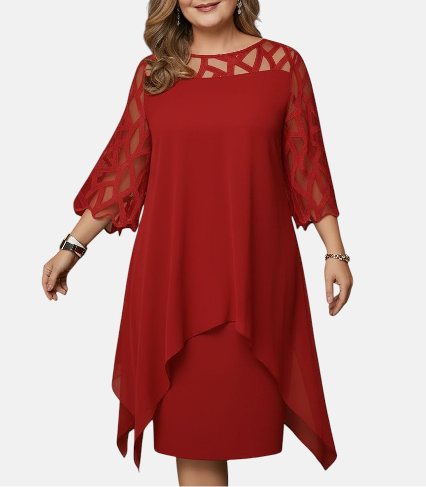 Yolanda™ – Elegante, comfortabele midi-jurk