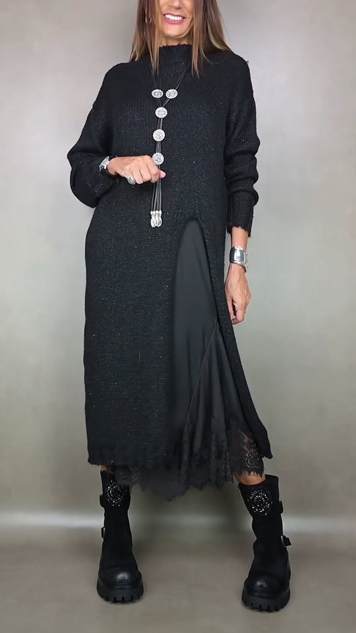 Artone™ – Elegante tweedelige set met lange trui en bijpassende jurk