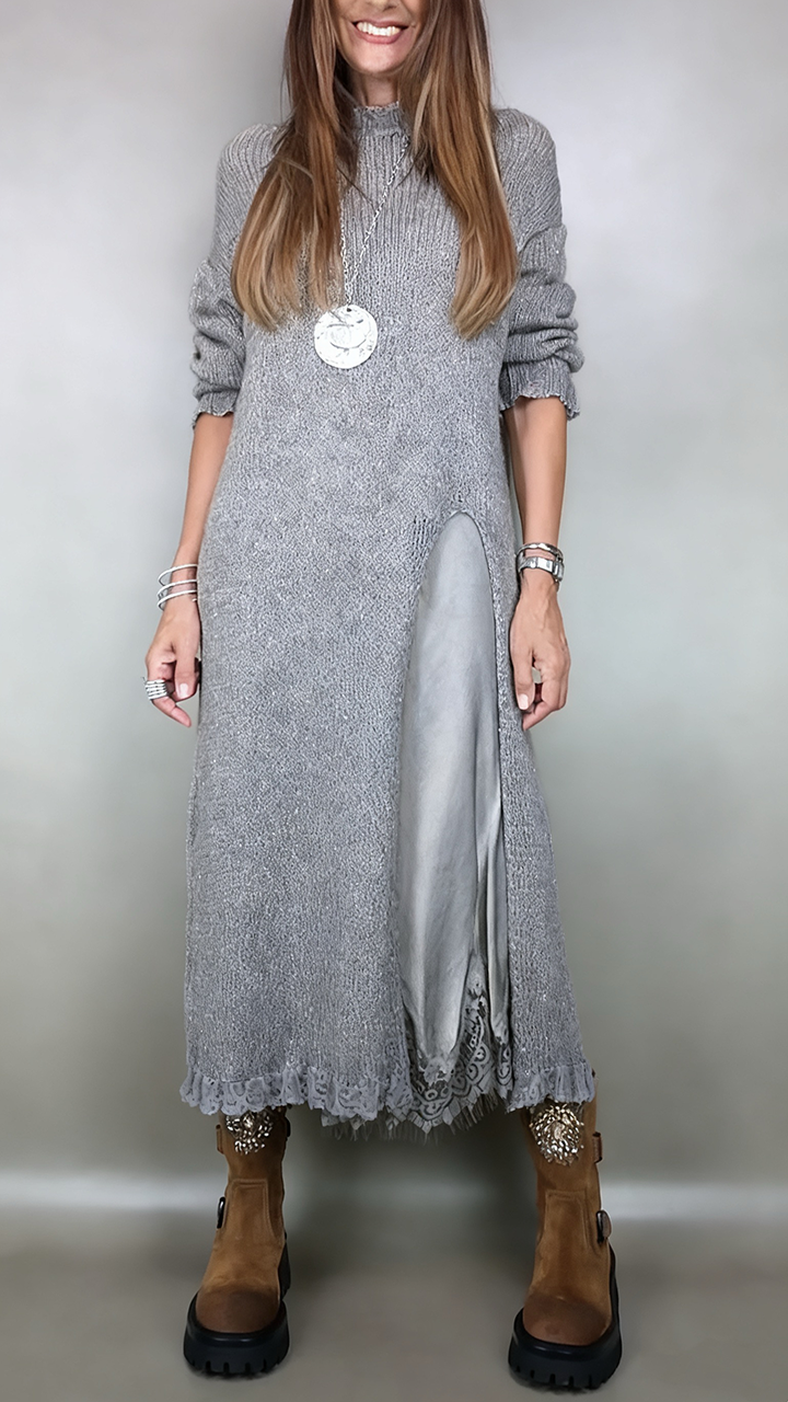 Artone™ – Elegante tweedelige set met lange trui en bijpassende jurk