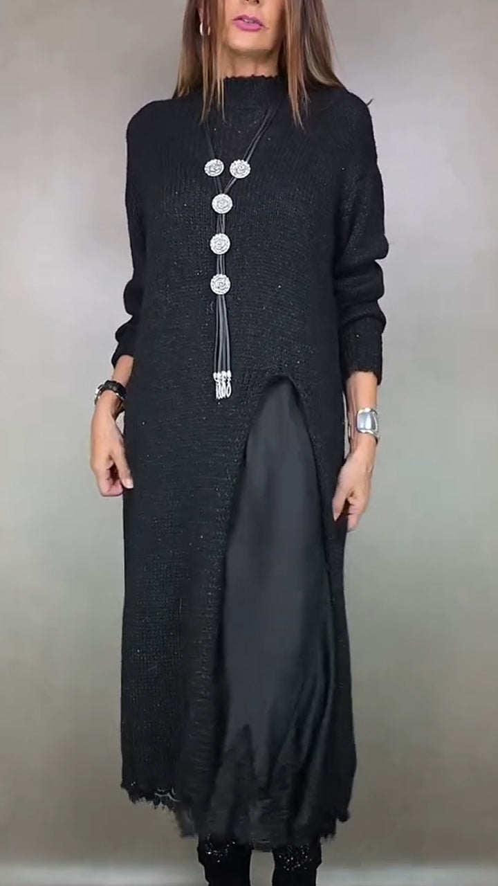 Artone™ – Elegante tweedelige set met lange trui en bijpassende jurk