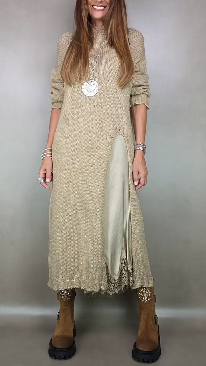 Artone™ – Elegante tweedelige set met lange trui en bijpassende jurk