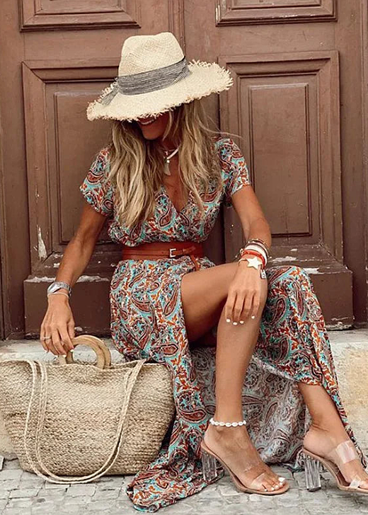 Celeste™ – Luchtige en stijlvolle boho maxi-jurk