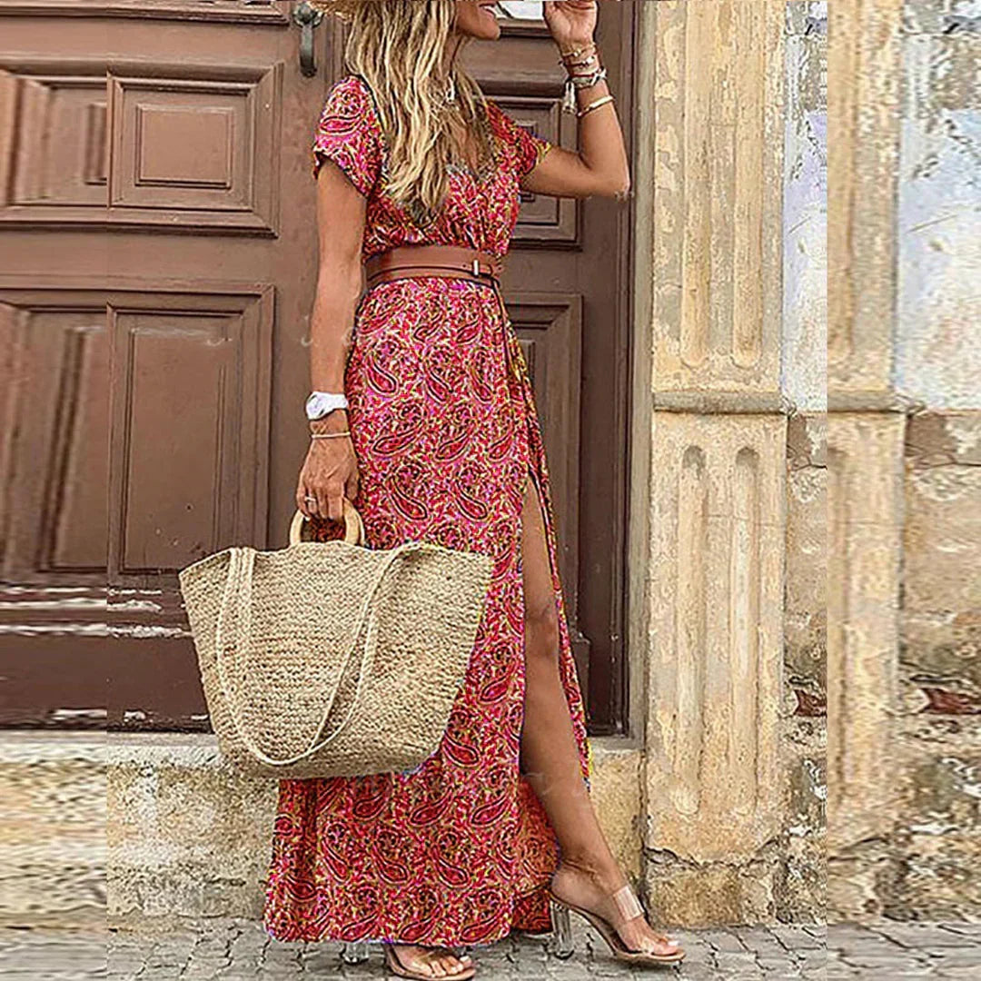 Celeste™ – Luchtige en stijlvolle boho maxi-jurk