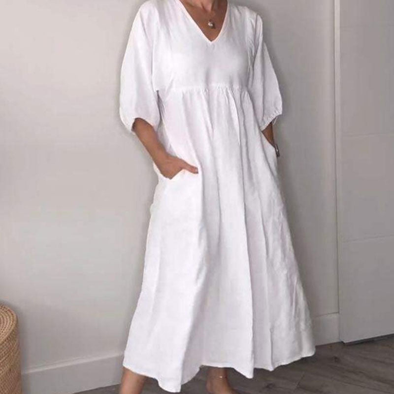 Willia™ – Comfortabele, chique jurk met V-hals