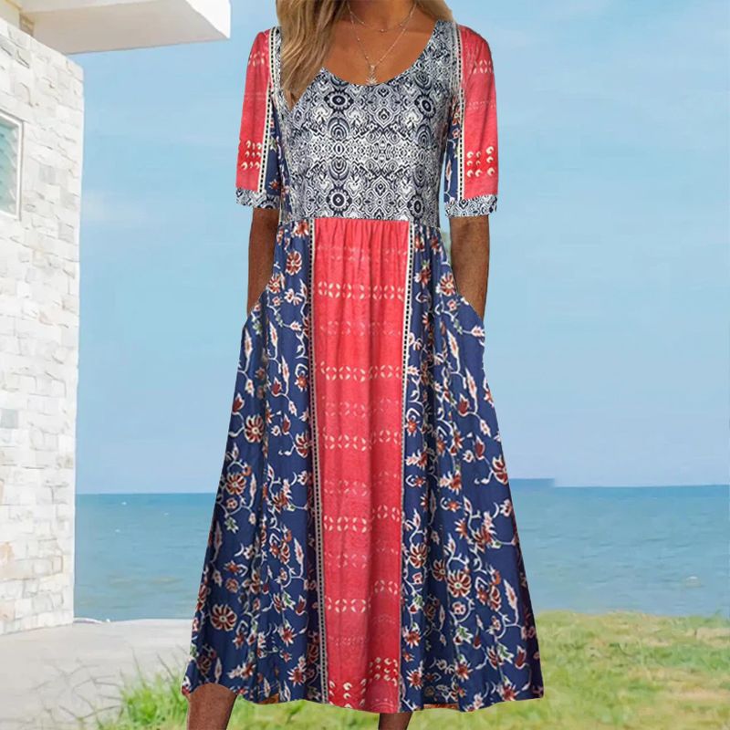 Sandra™ – Elegante boho-jurk met print voor dames