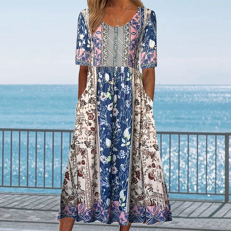 Sandra™ – Elegante boho-jurk met print voor dames