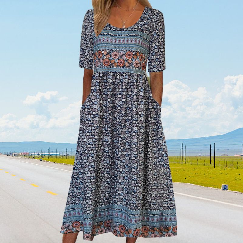 Sandra™ – Elegante boho-jurk met print voor dames