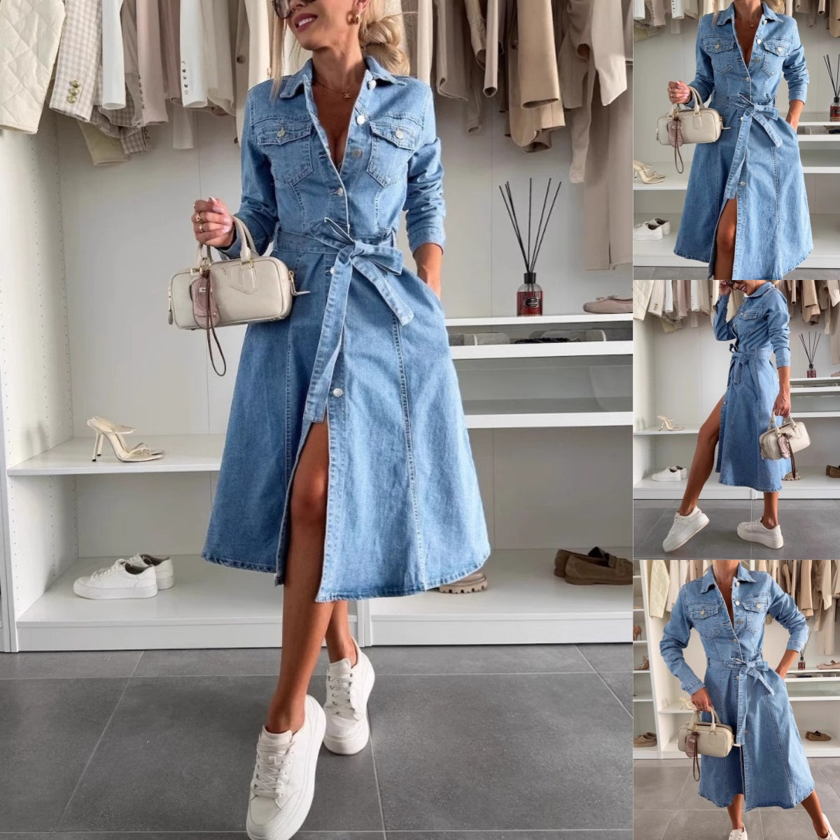 Jely™ – Maxi-jurk met lange mouwen