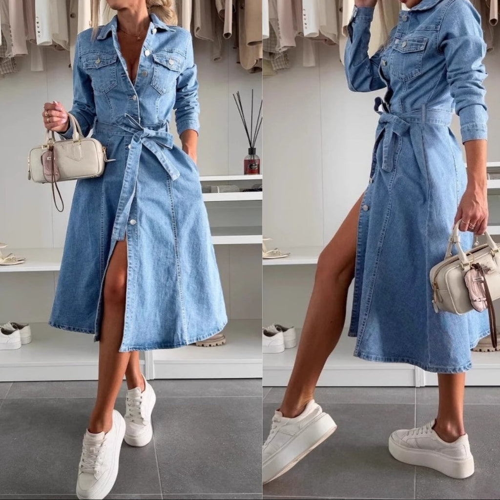 Jely™ – Maxi-jurk met lange mouwen