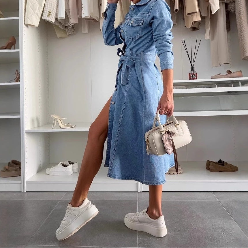 Jely™ – Maxi-jurk met lange mouwen